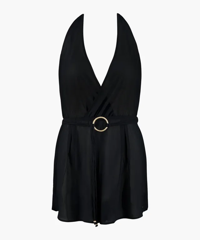 aubade-evening-sand-combishort-playsuit-black image 1