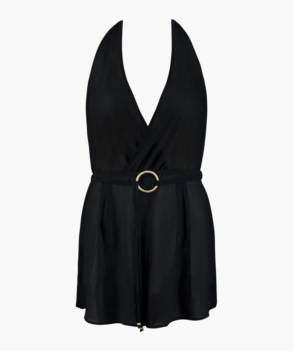 aubade-evening-sand-combishort-playsuit-black image 1