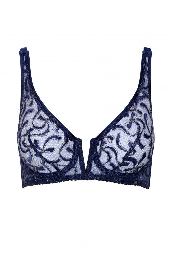 cadolle-335-soutien-gorge-brod-bleu-marine-n-uds image 1
