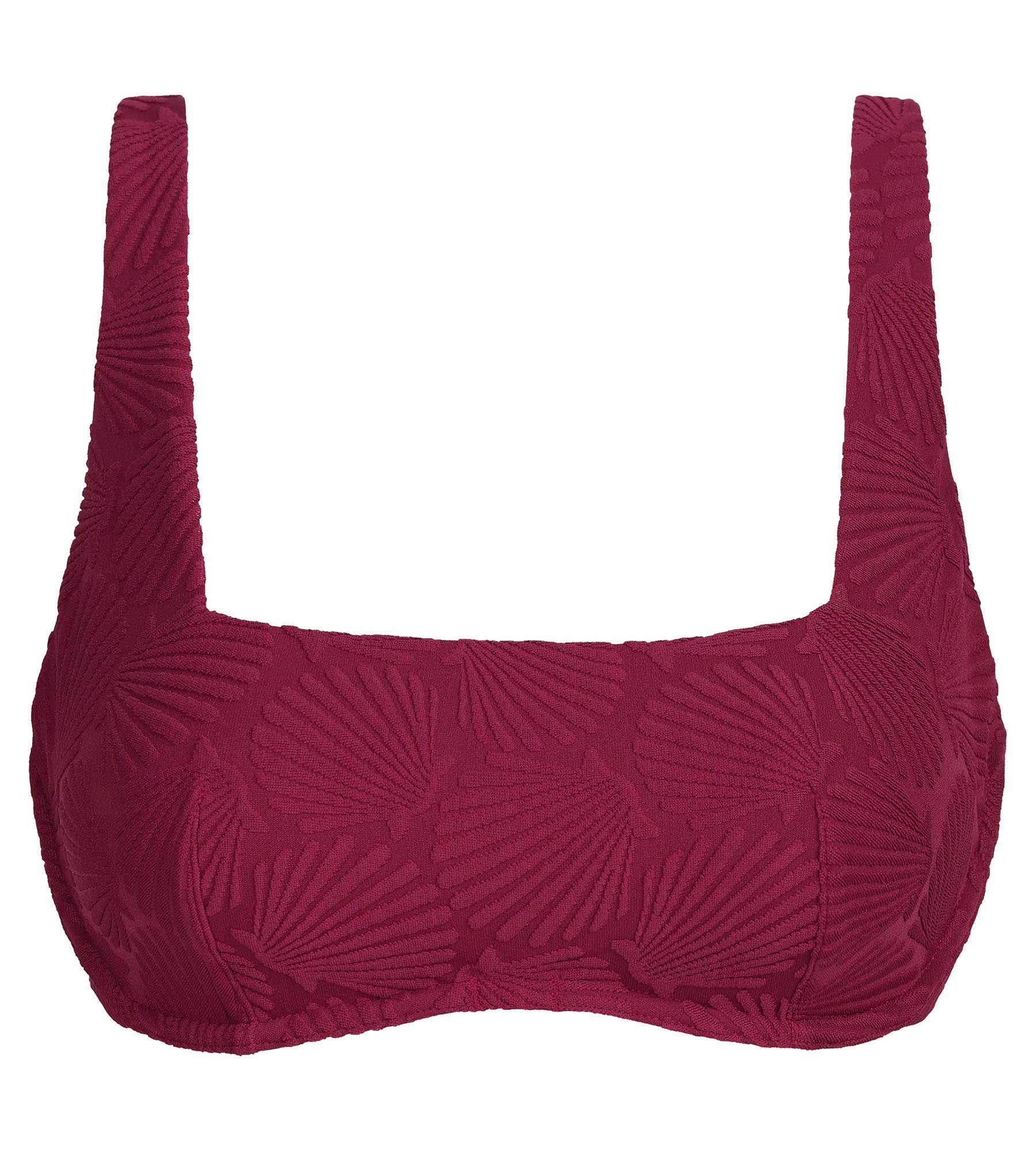 dim-swimwear-shell-haut-de-maillot-de-bain-armatures-coquillage-rouge image 5