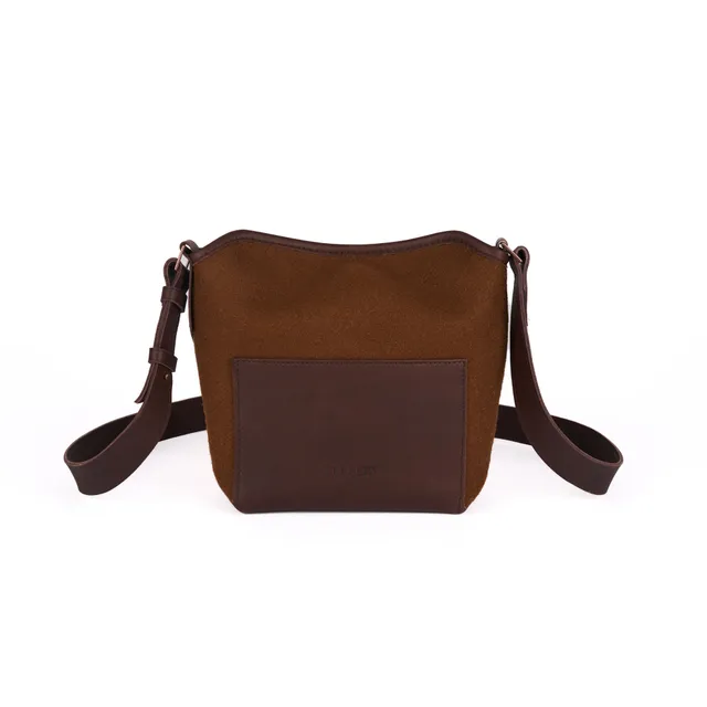 atelier-tuffery-sac-bandouli-re-cuir-et-laine-fran-aise-chocolat image 1