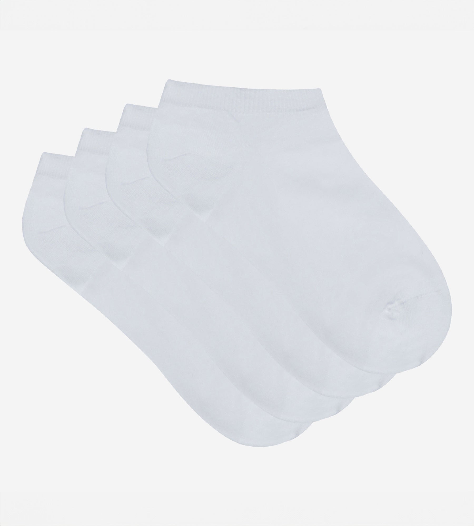 dim-lot-de-2-socquettes-invisibles-light-coton-blanches-femme image 2