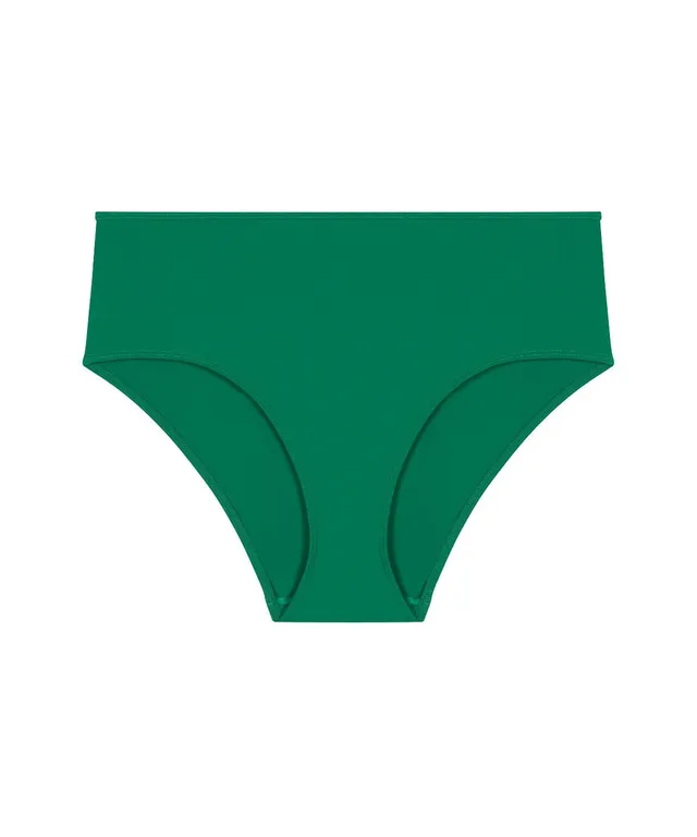 aubade-sparkling-treasure-bas-de-maillot-de-bain-taille-haute-palm-green image 1