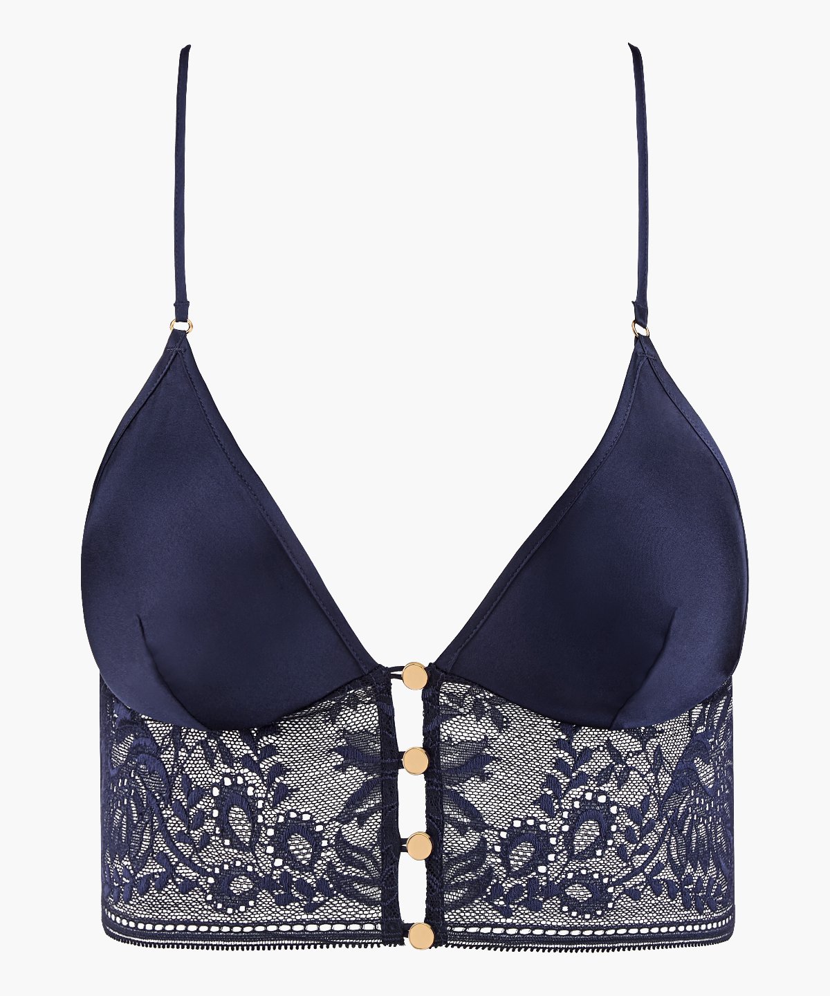 aubade-midnight-whisper-soutien-gorge-triangle-bleu-du-soir image 1