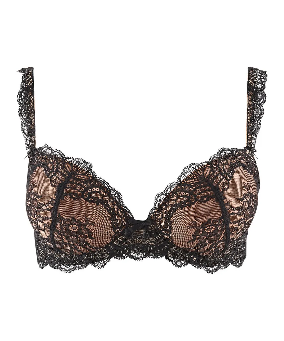 aubade-danse-des-sens-soutien-gorge-push-up-moul-noir image 1