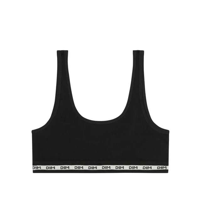 dim-icons-brassi-re-fille-tissu-c-tel-noir image 1