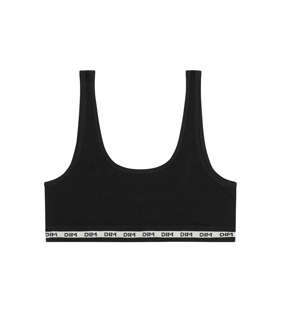 dim-icons-brassi-re-fille-tissu-c-tel-noir image 1