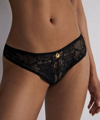 aubade-gold-pleasure-slip-italien-black-light image 3