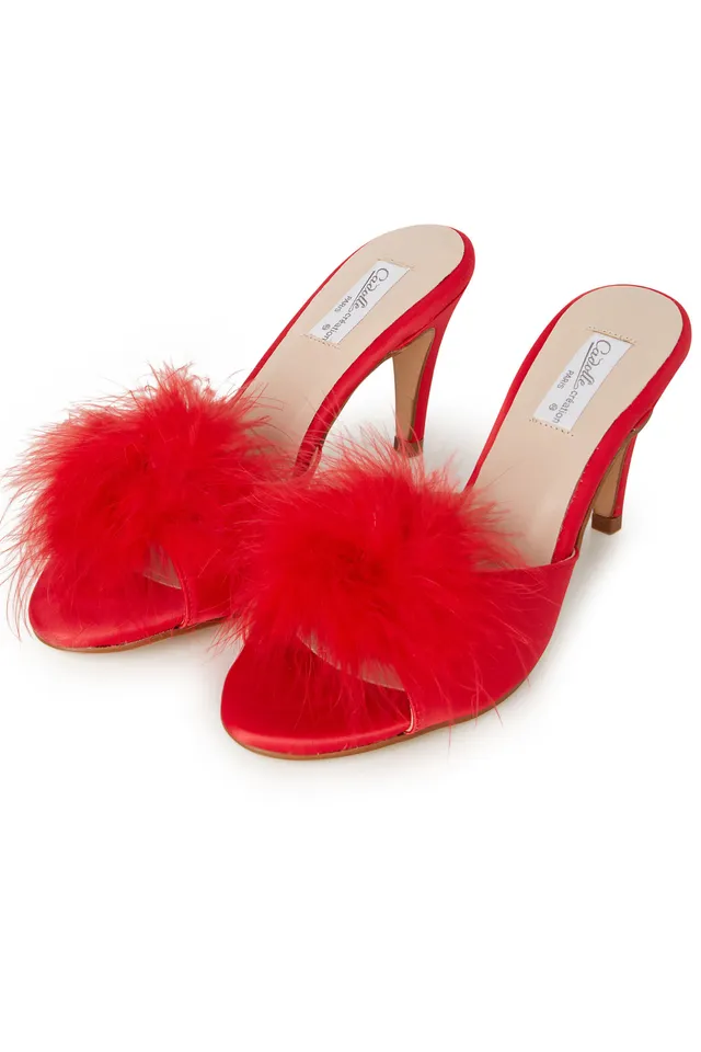 cadolle-mules-rouges-talon-9-cm image 1