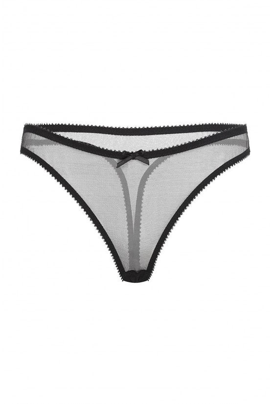 cadolle-cathy-string-tulle-transparent-noir image 1