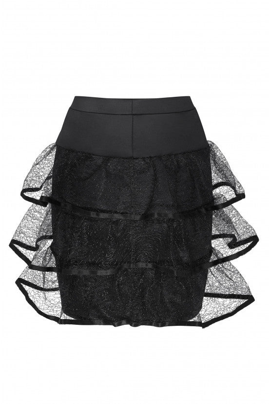 cadolle-jupe-crinoline-satin-noir-doubl-e-tulle image 1