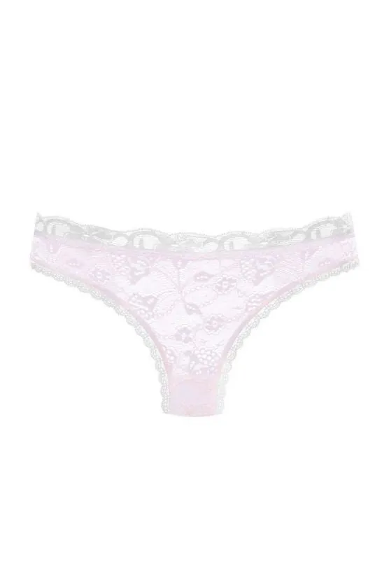 cadolle-plume-culotte-en-dentelle-rose image 1