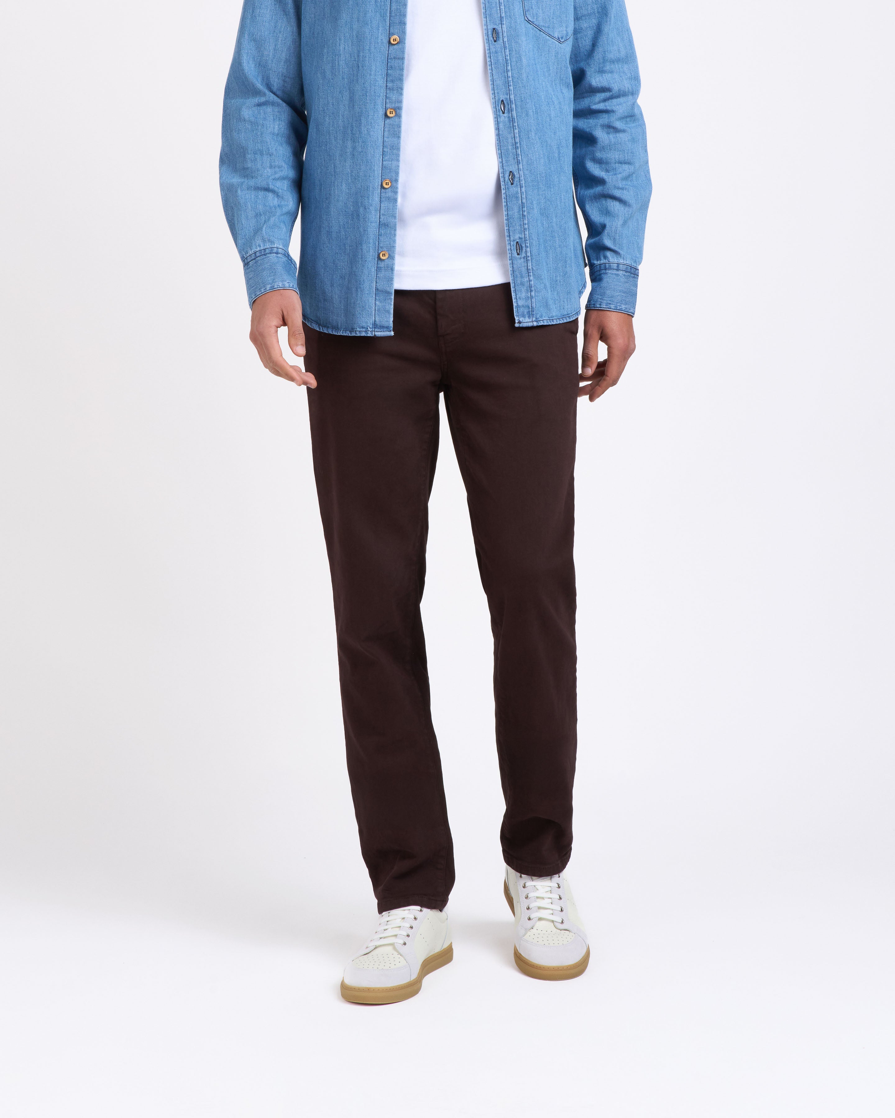 atelier-tuffery-chino-homme-droit-ajust-ernest-marron image 2