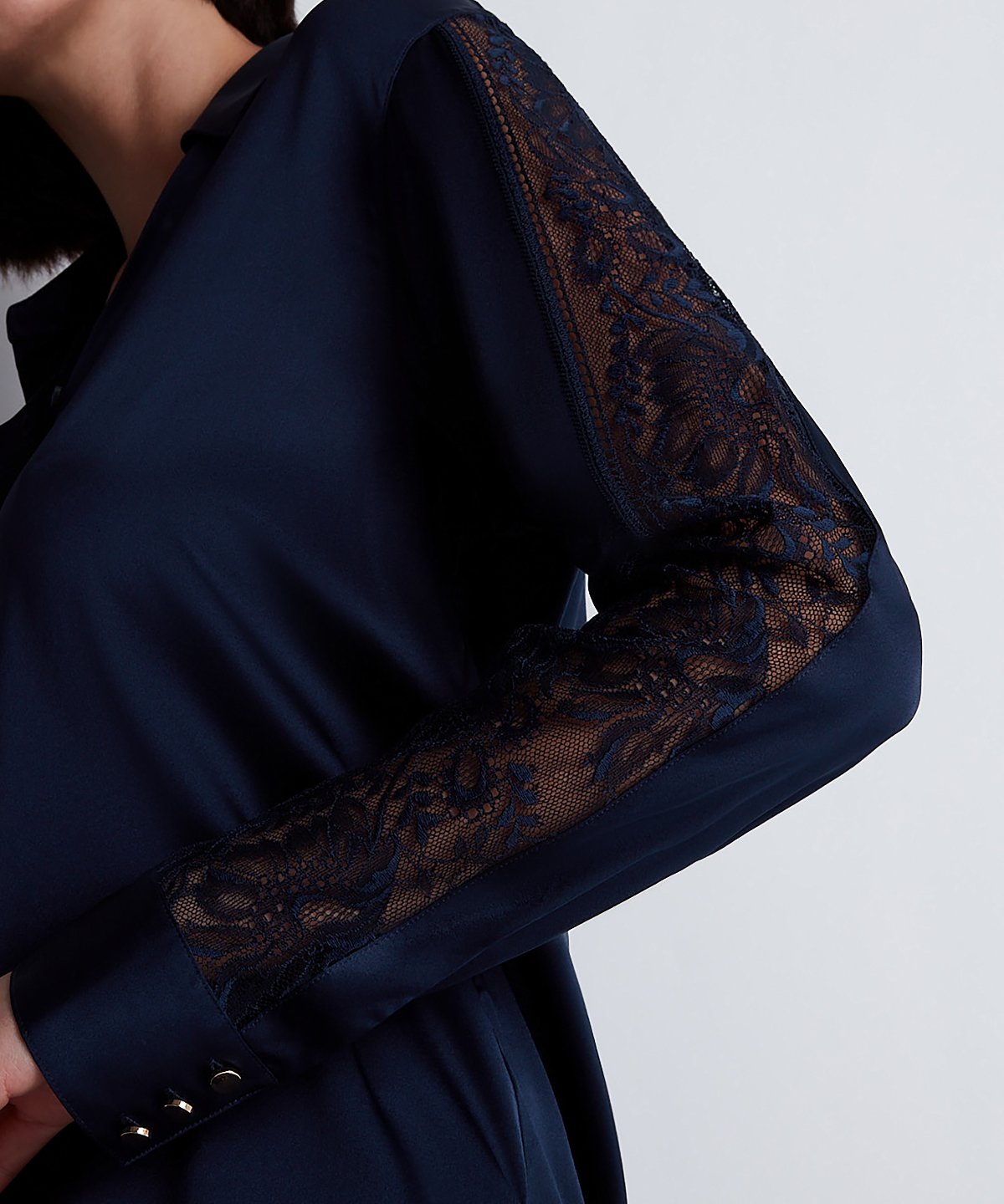 aubade-midnight-whisper-chemisier-evening-blue image 3