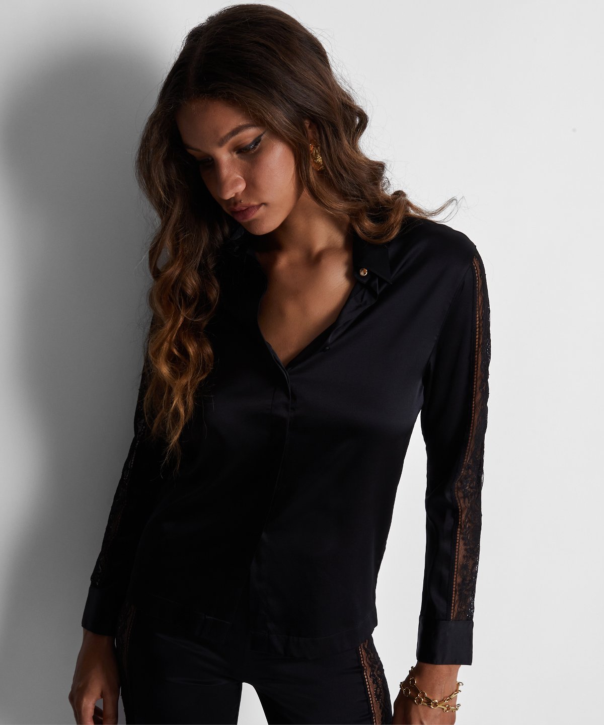 aubade-midnight-whisper-chemisier-noir image 2