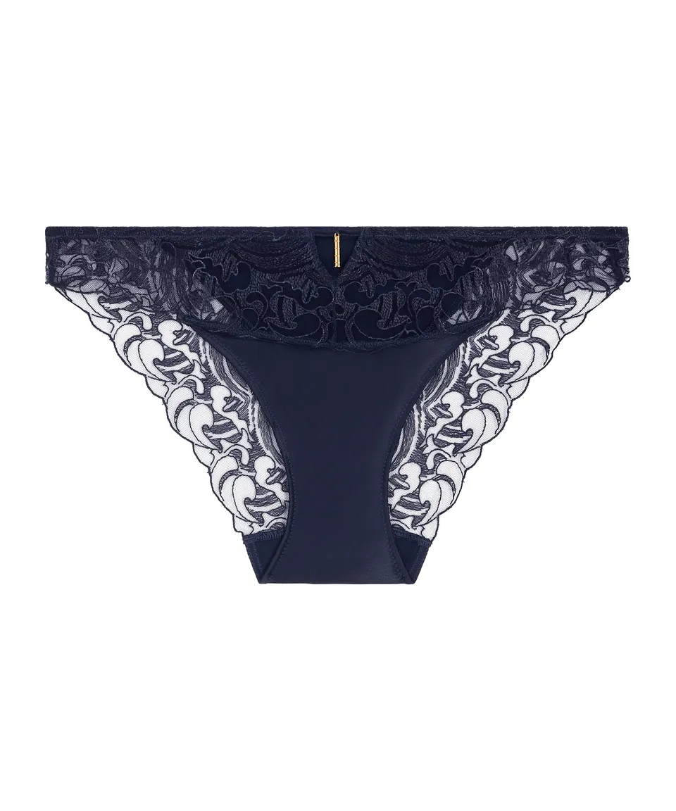 aubade-satin-memories-culotte-italienne-deep-sea image 1