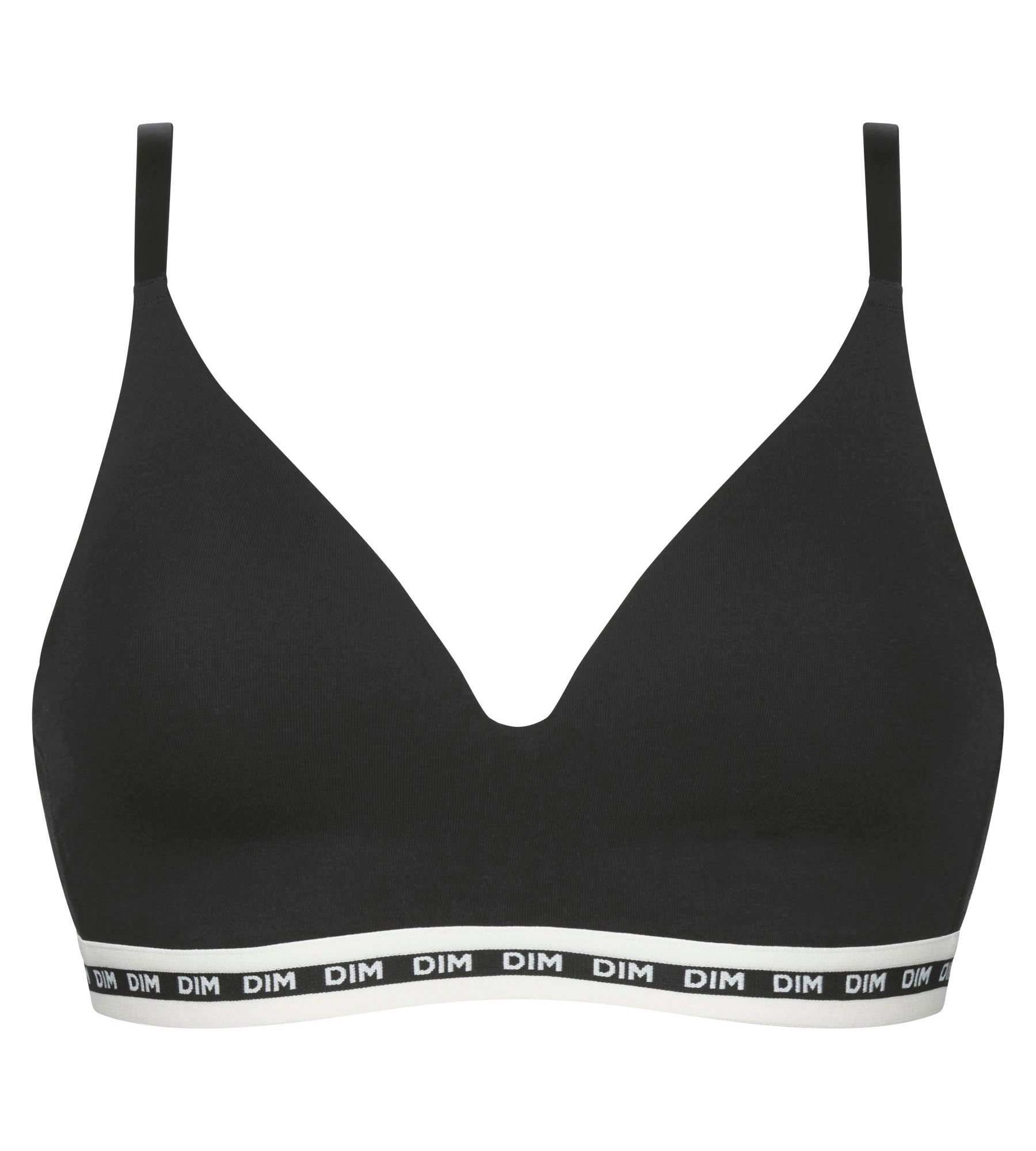 soutien-gorge-triangle-dim-icons-noir-coton-modal-bonnets-moul-s image 5