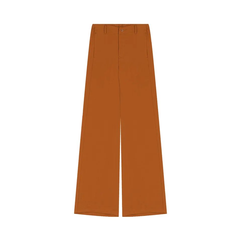 atelier-tuffery-pantalon-lise-femme-large-rouille-en-lin image 1