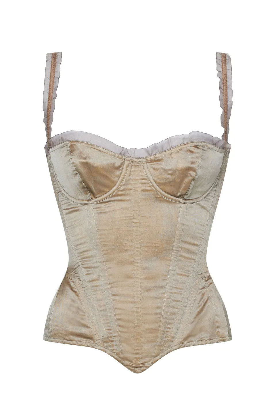 cadolle-cleves-corset-organza-tortora-la-age image 1