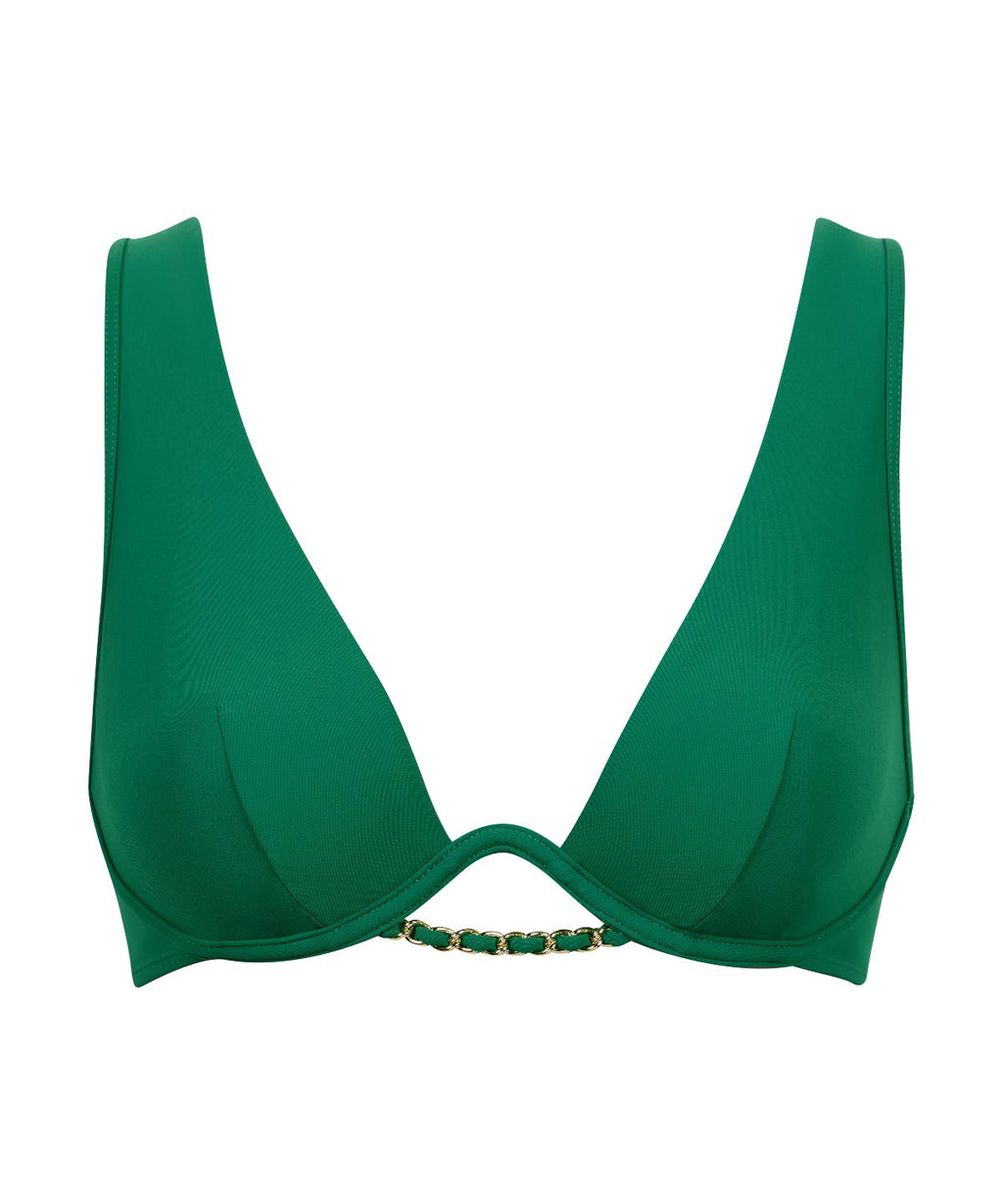aubade-sparkling-treasure-haut-triangle-cha-ne-palm-green image 1