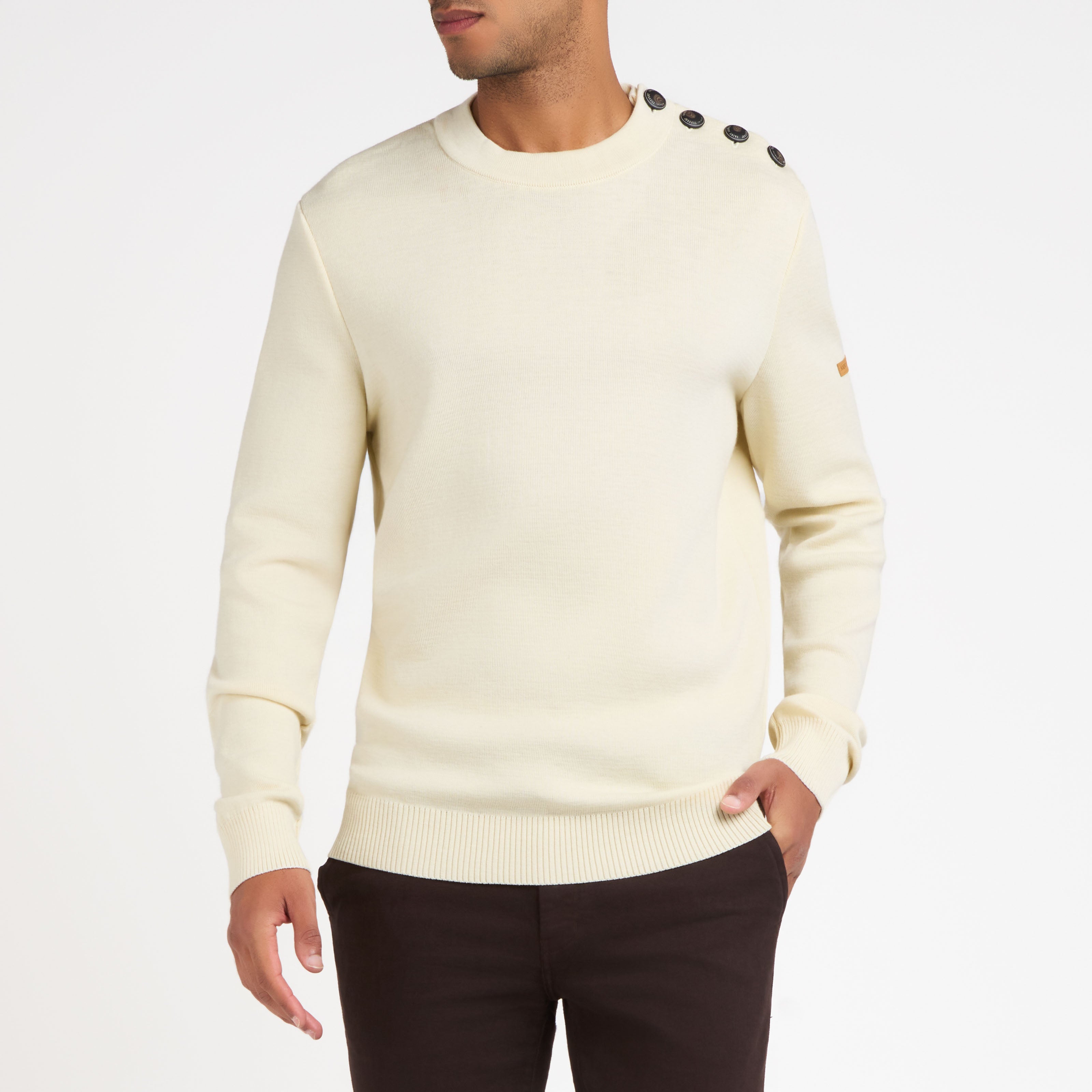 atelier-tuffery-patrimoine-pull-homme-laine-cru-saint-james-x-atelier-tuffery image 2