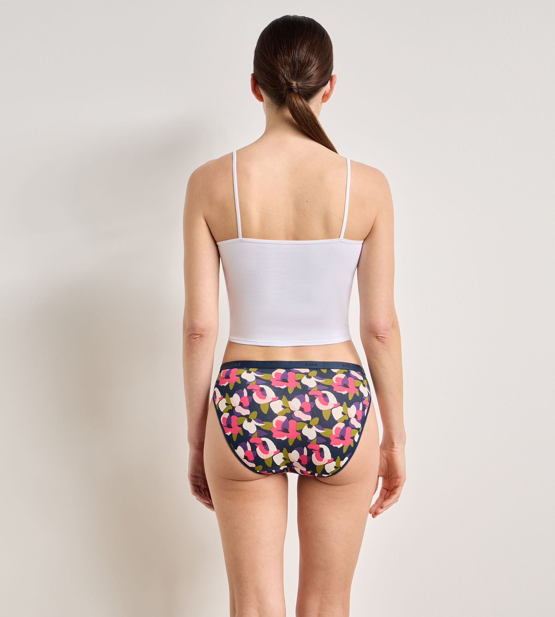 dim-les-pockets-coton-lot-de-3-culottes-femme-floral-chic image 4