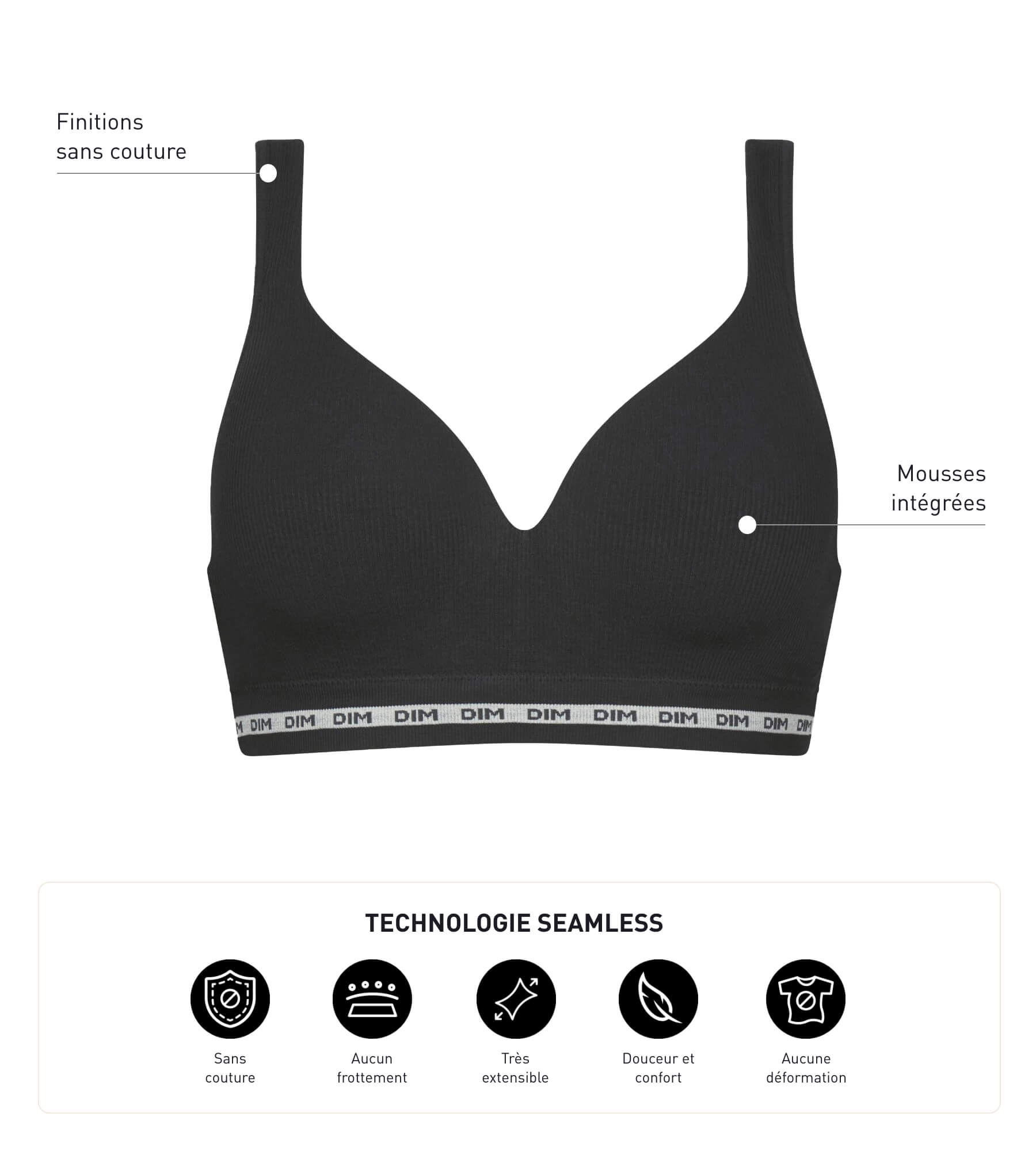 dim-soutien-gorge-noir-c-tel-sans-armature-icons-seamless-femme image 5