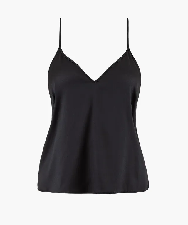 aubade-silk-desire-top-fines-bretelles-noir-en-soie image 1