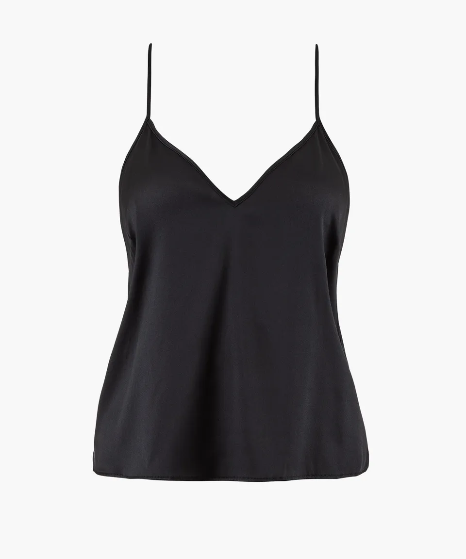 aubade-silk-desire-top-fines-bretelles-noir-en-soie image 1
