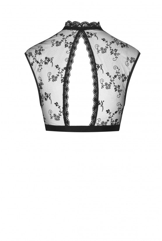 cadolle-bol-ro-brod-fleurette-noir-top-dentelle-et-satin image 1
