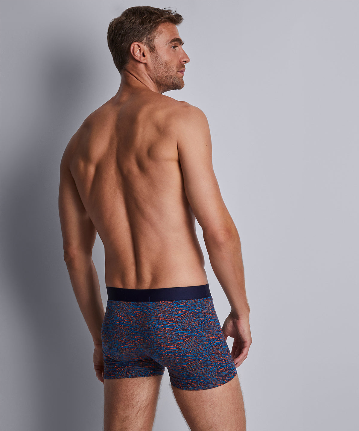 aubade-homme-pack-2-boxers-blue-tiger image 4