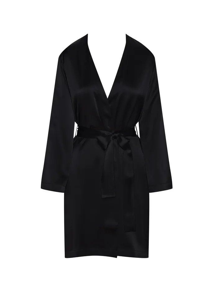 cadolle-peignoir-soie-noire-homewear-eloise image 1
