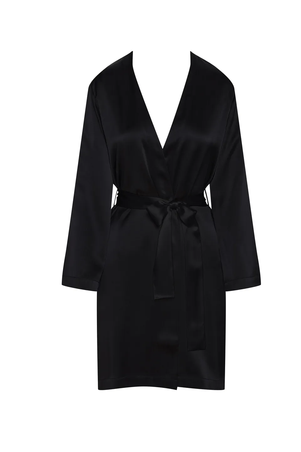 cadolle-peignoir-soie-noire-homewear-eloise image 1