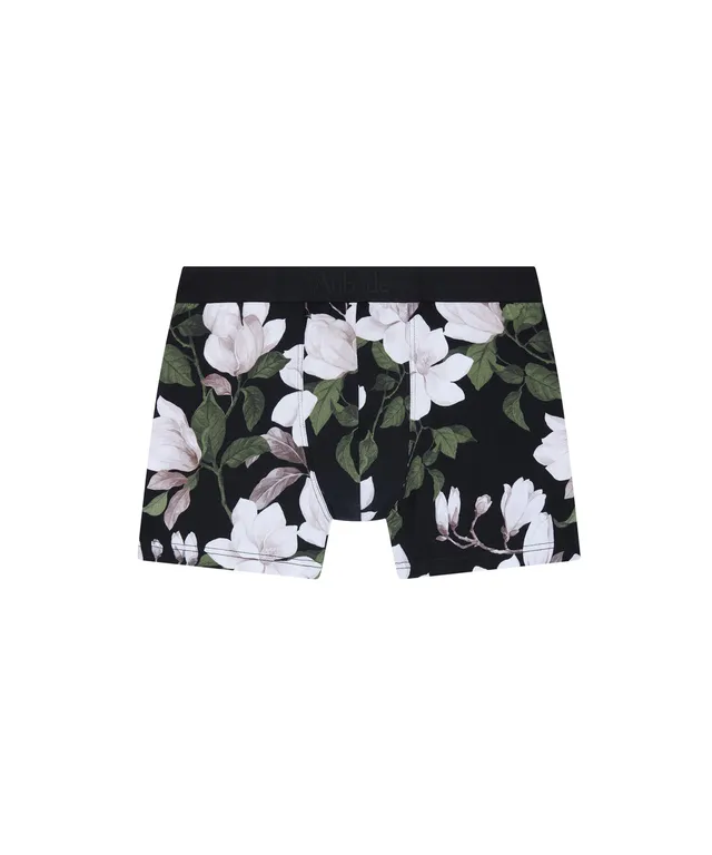 aubade-homme-boxer-magnolia-noir-floral image 1