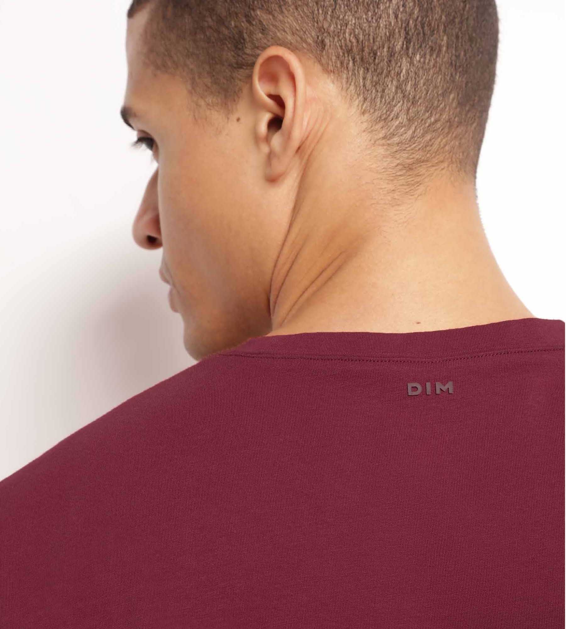 dim-move-t-shirt-de-sport-homme-thermor-gulateur-bordeaux image 2