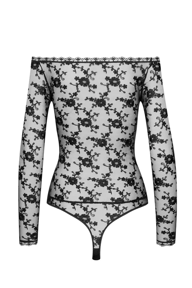 cadolle-body-brod-allover-noir image 1