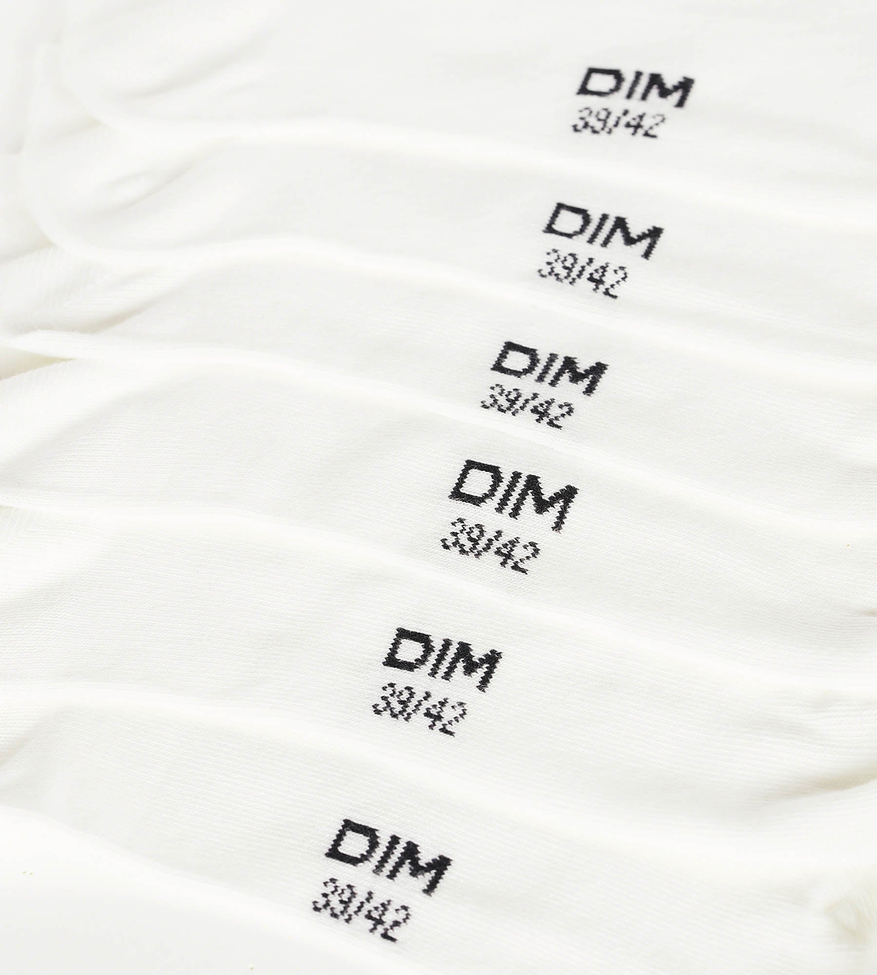 dim-coton-lot-de-3-paires-de-socquettes-femme-courtes-blanc image 3