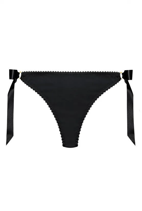 cadolle-geisha-culotte-satin-noir-n-uds-en-dentelle image 1