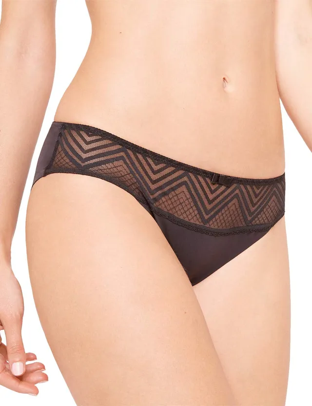 darjeeling-sensy-slip-en-maille-et-dentelle-femme image 1