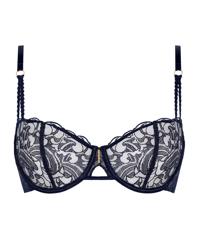 aubade-satin-memories-soutien-gorge-corbeille-avec-armatures-deep-sea image 1