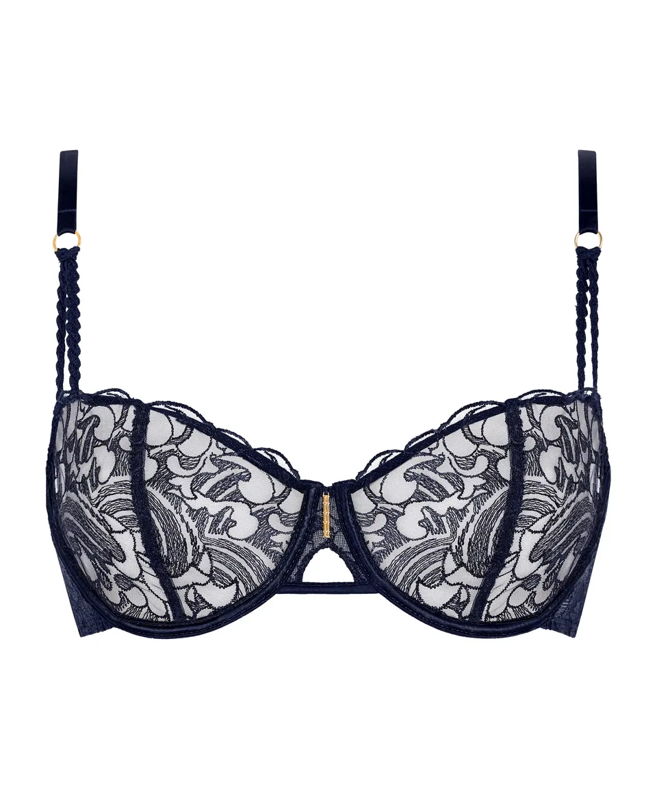 aubade-satin-memories-soutien-gorge-corbeille-avec-armatures-deep-sea image 1