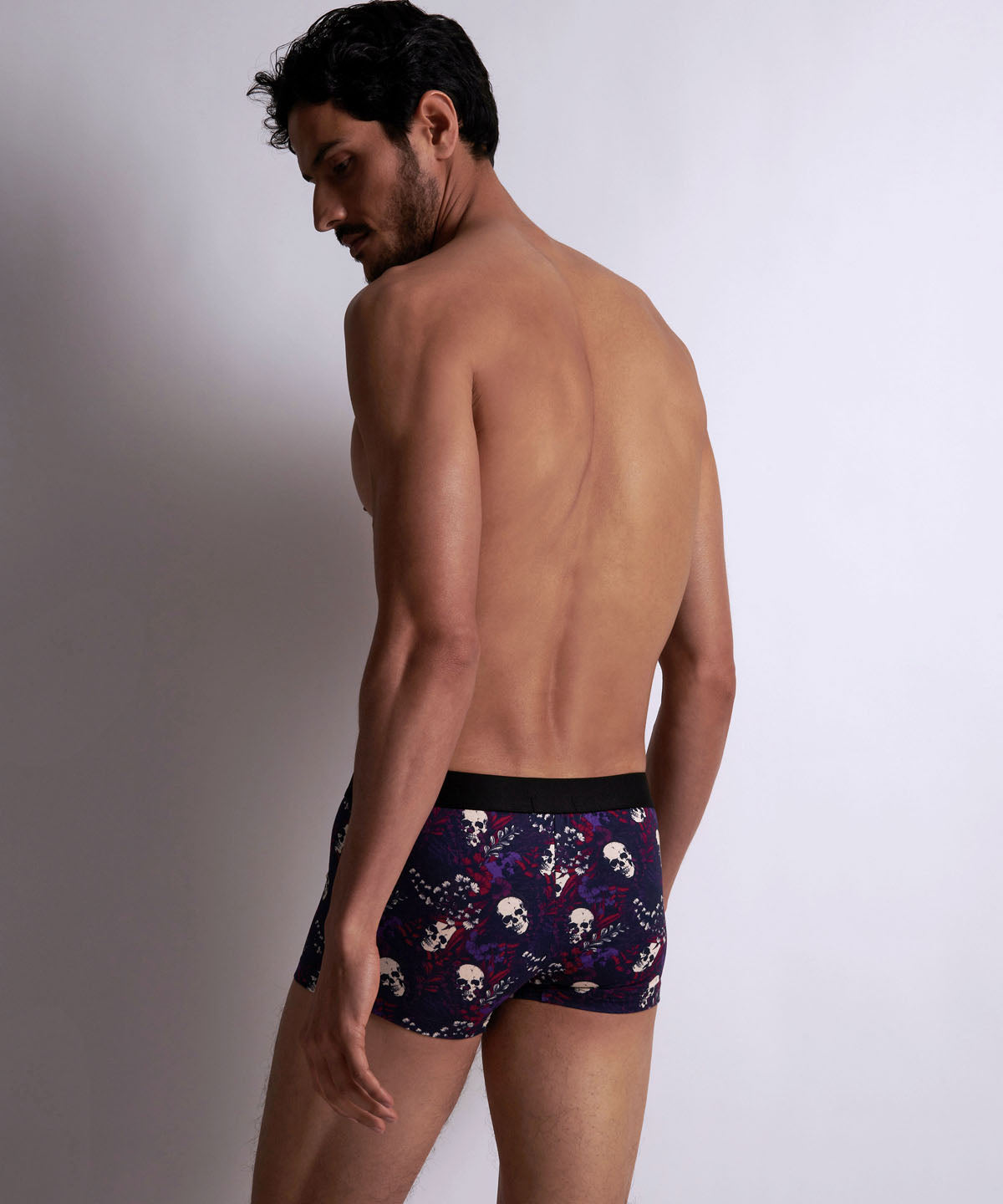 aubade-homme-trunk-flower-skull-coton-modal-t-tes-de-mort image 4