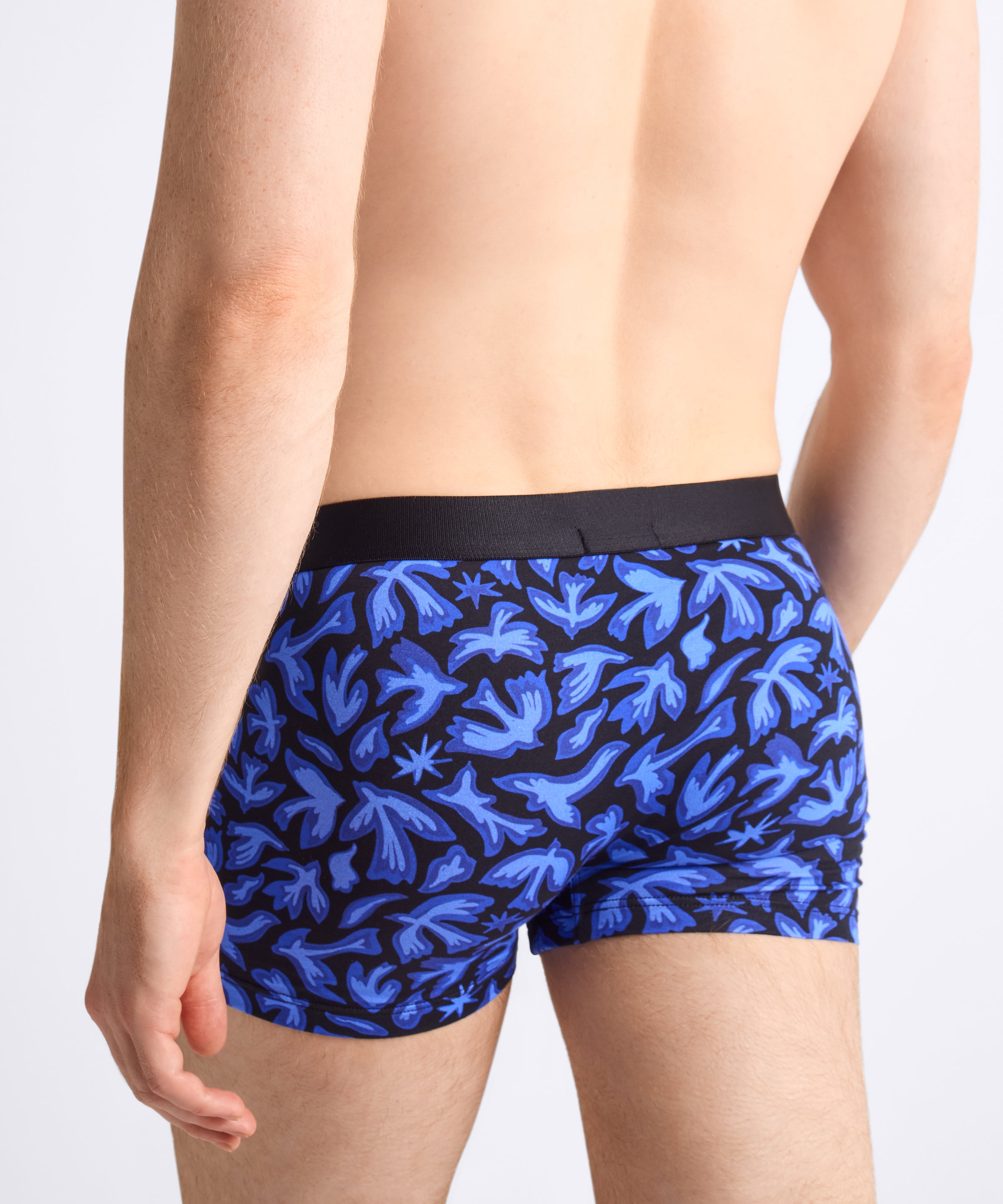 aubade-homme-pack-2-boxers-birds-bleu image 8