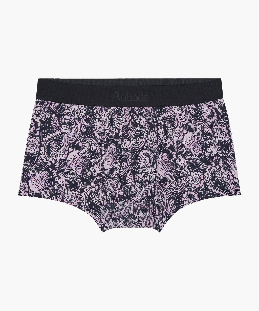 aubade-homme-indian-spirit-boxer-trunk-rose-noir image 1