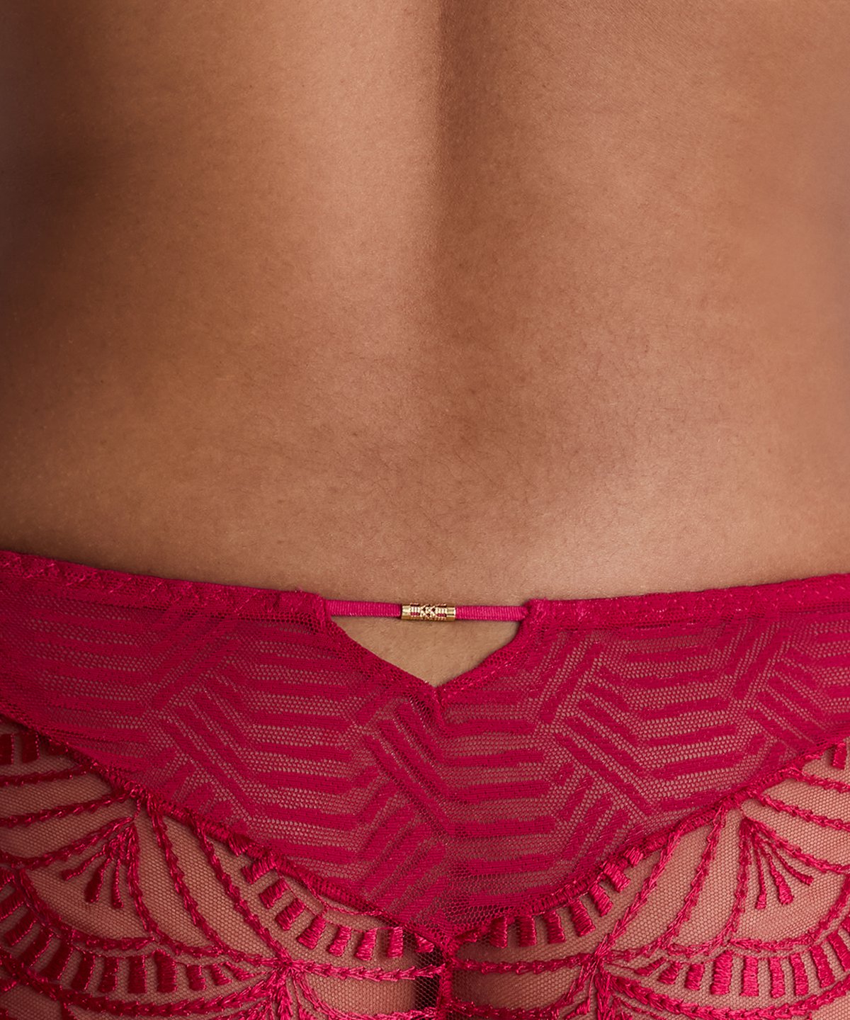 aubade-vibes-shorty-rouge-love-uni-bordeaux image 5