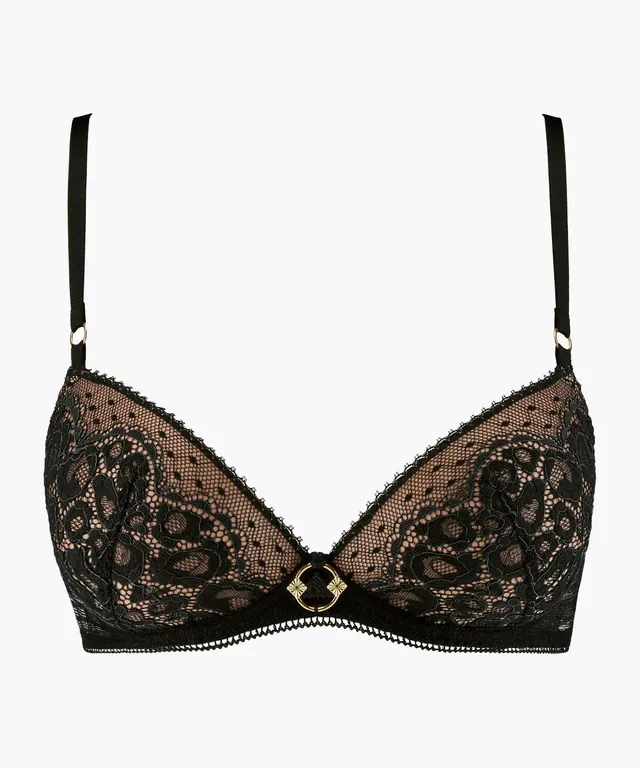 aubade-illusion-fauve-soutien-gorge-push-up-noir image 1