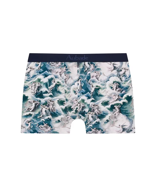 aubade-homme-boxer-olympus-en-coton-biologique-certifi-gots-imprim-m-diterran-e image 1