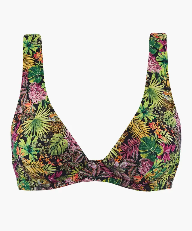 aubade-exotic-fever-soutien-gorge-triangle-armatur-deep-forest image 1