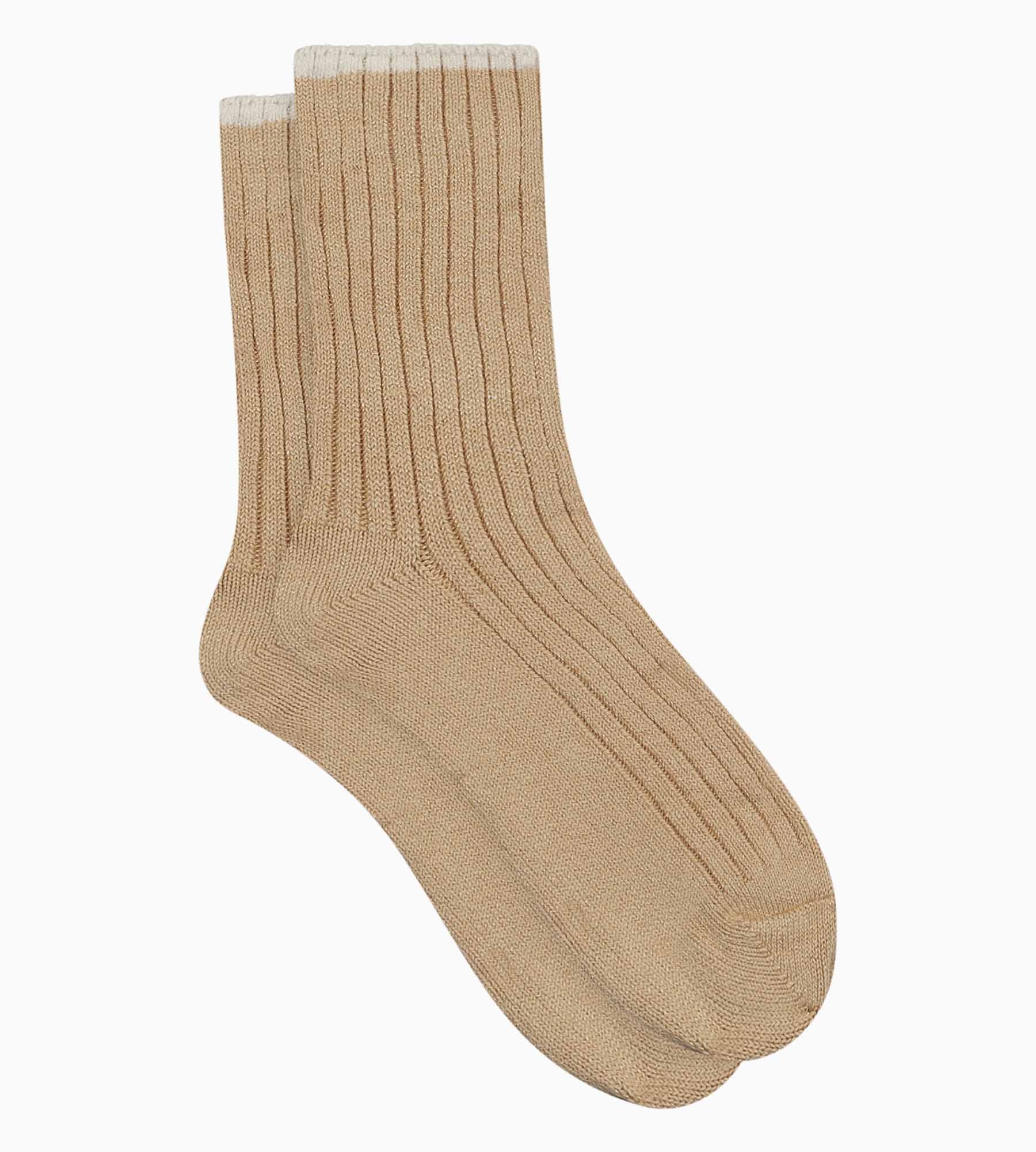 dim-bambou-chaussettes-femme-maille-c-tel-e-beige-vanille image 2