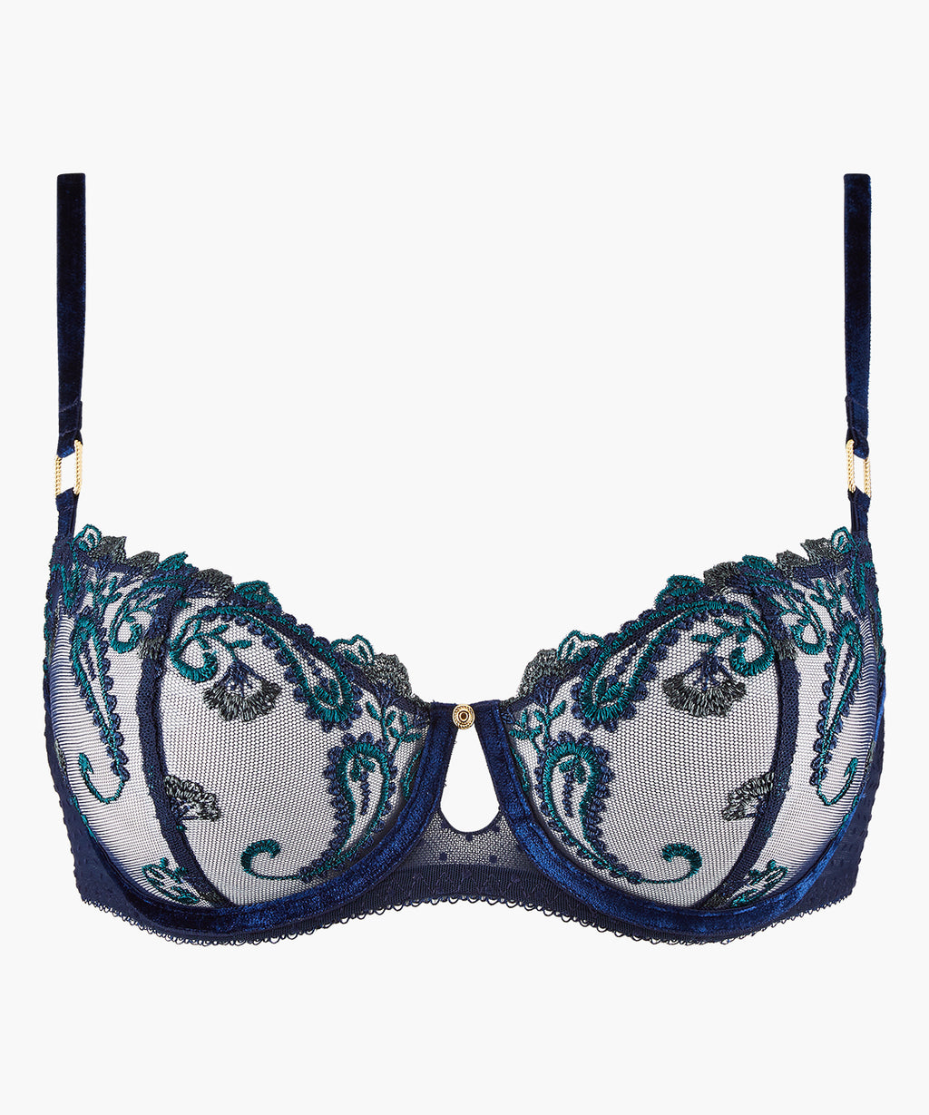 aubade-velvet-memories-soutien-gorge-demi-corbeille-twilight image 1